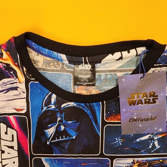 Cakeworthy Star Wars PJ's Set Blue Pajamas Size XL NEW - Picture 3 of 12